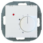 Thermostat 55x55 reinweiß mit LED